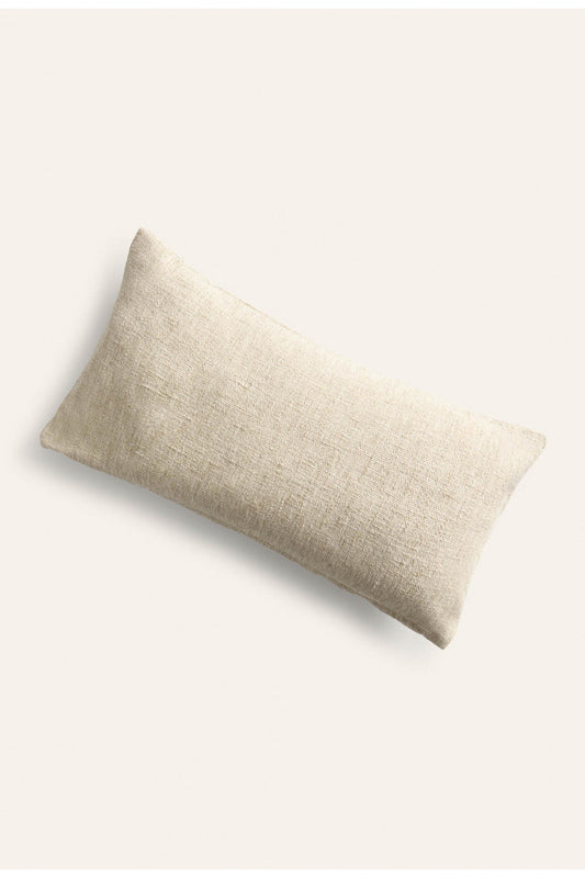 Housse de coussin 30 x 60 cm beige chiné ARGA