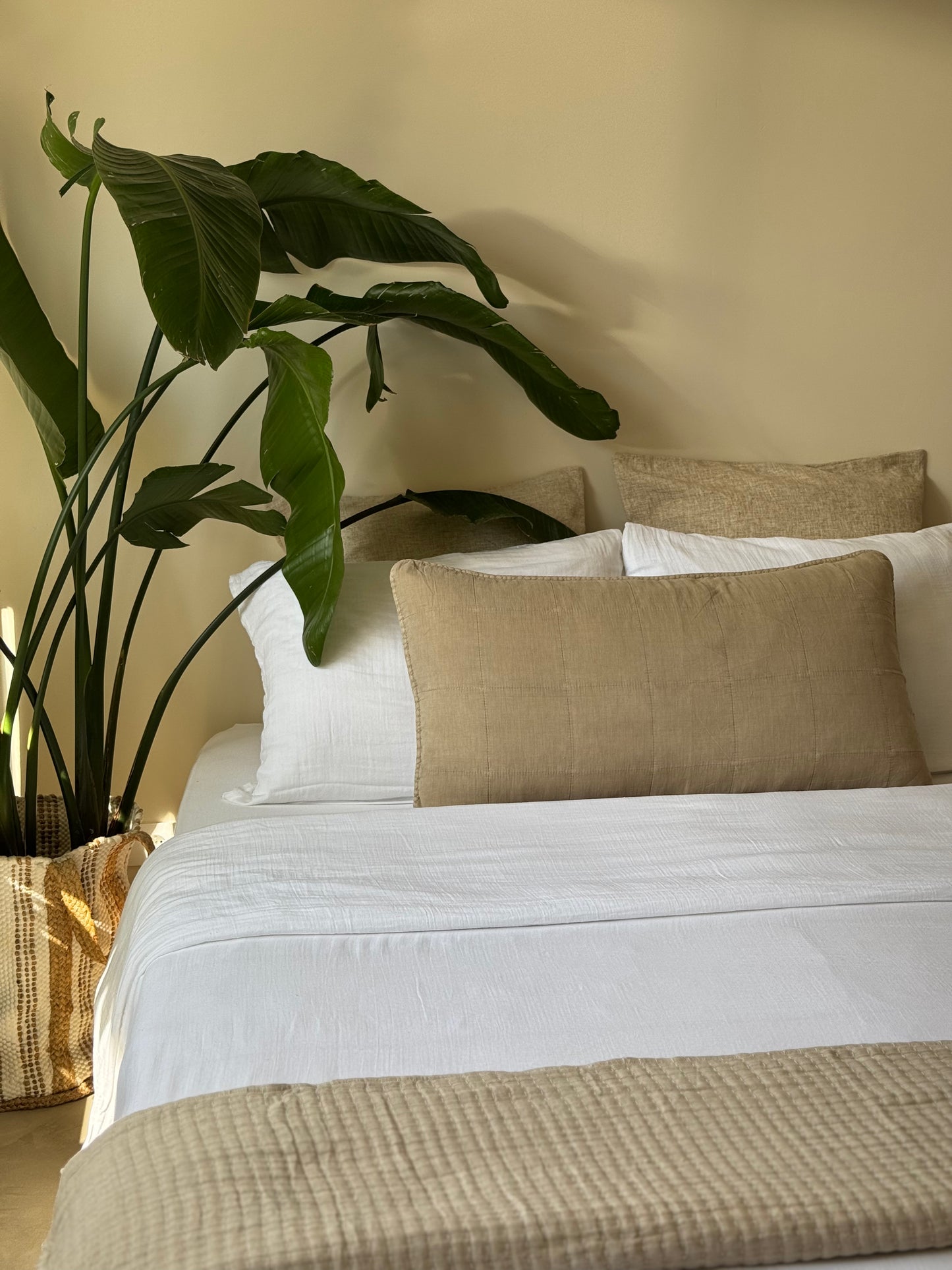 Housse de couette blanc, GAZE DE COTON