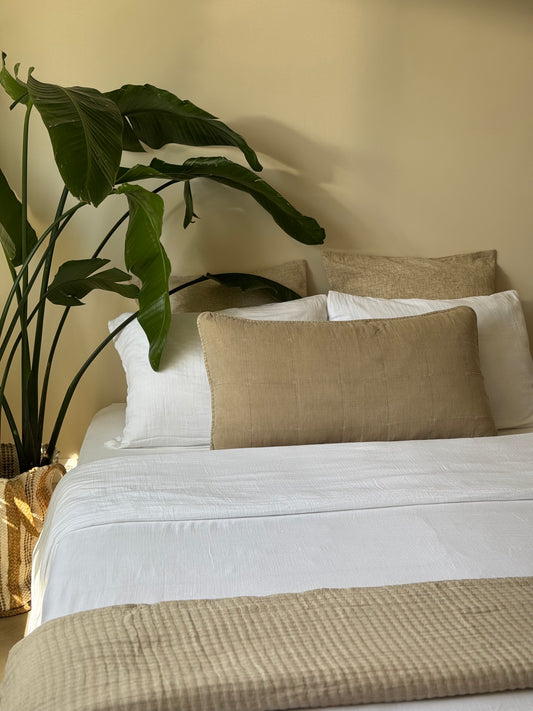 Housse de couette blanc, GAZE DE COTON