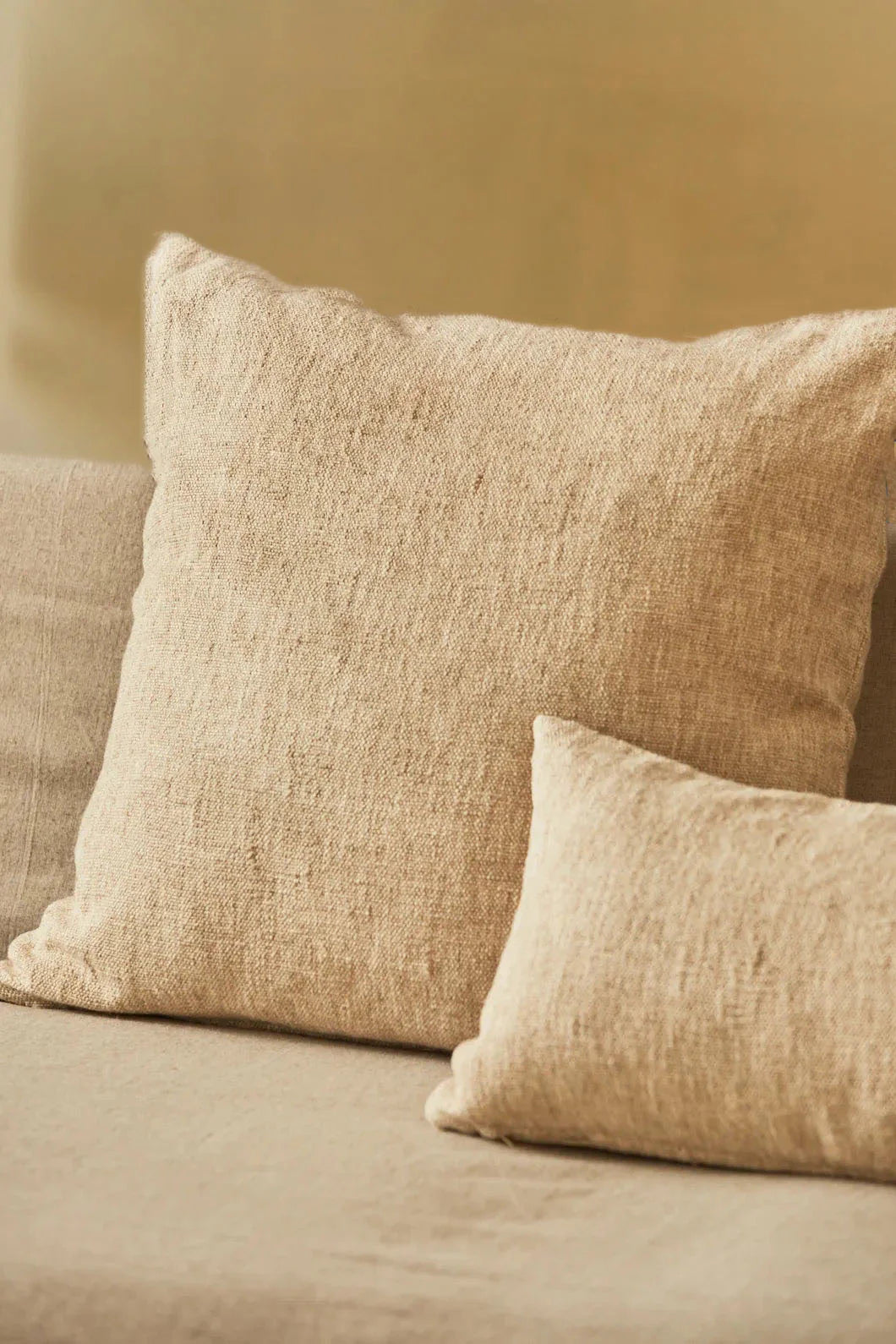 Housse de coussin beige - ARGA