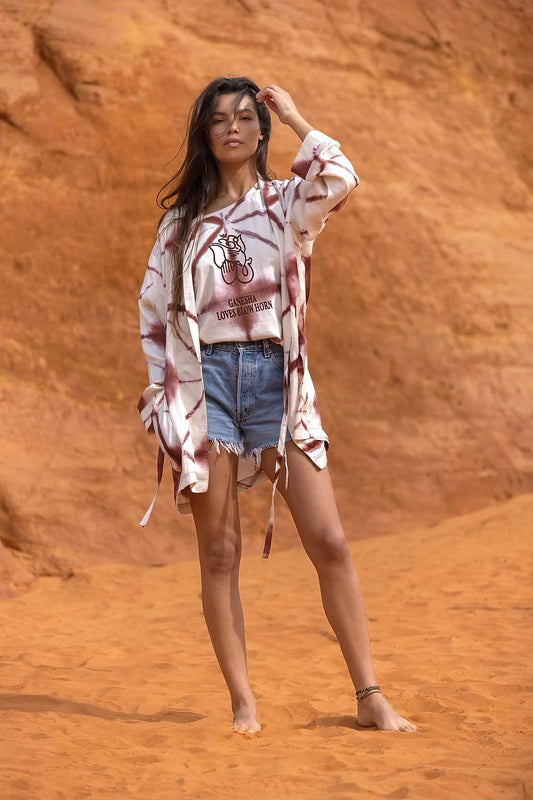 Kimono tie & dye, MADRAS