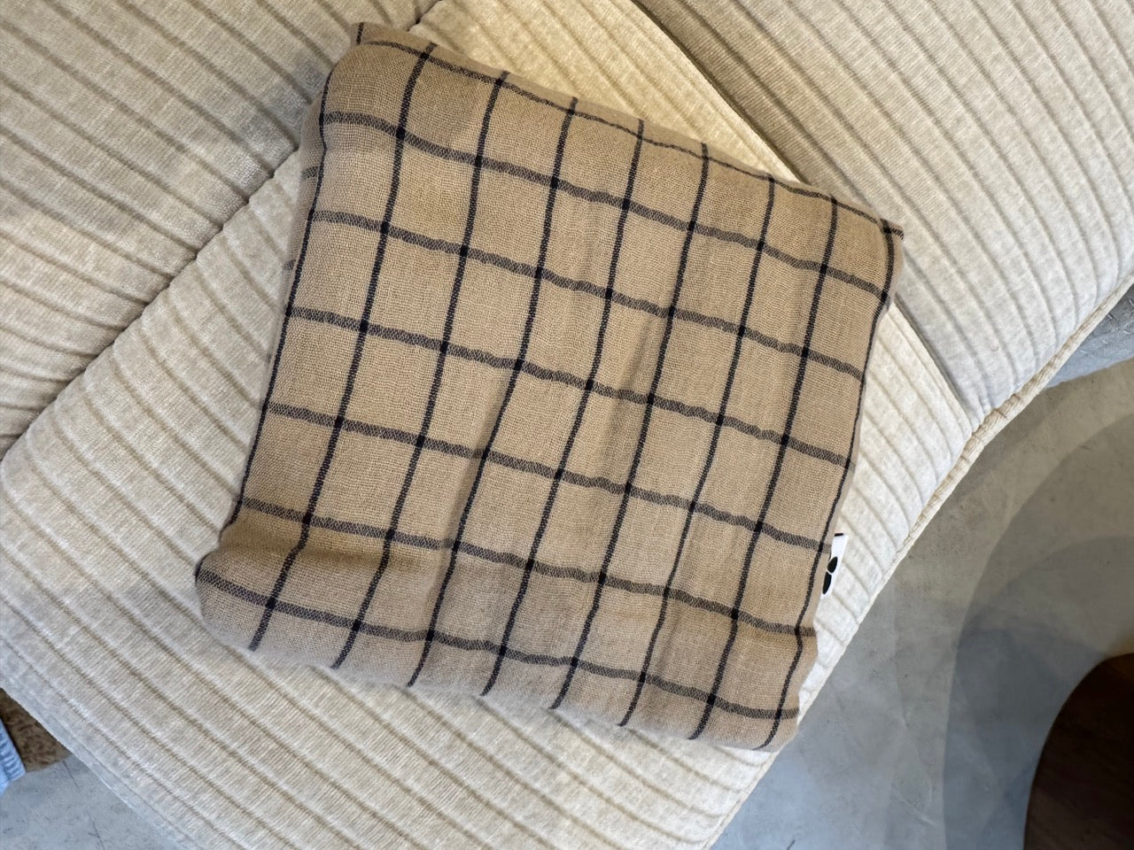 Taie d'oreiller ficelle mix, GAZE DE COTON