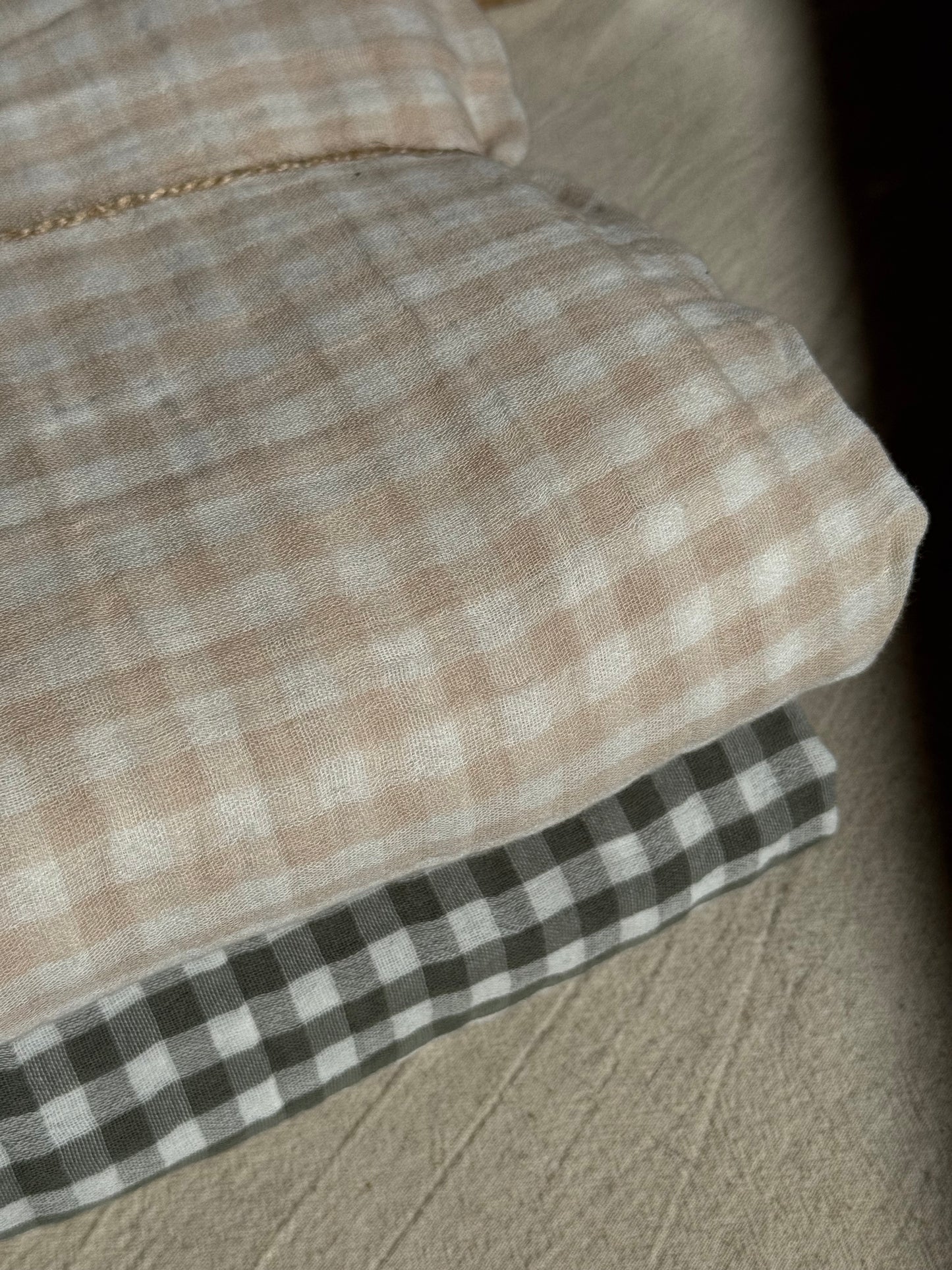 Nappe 150x350 cm gaze de coton, VICHY