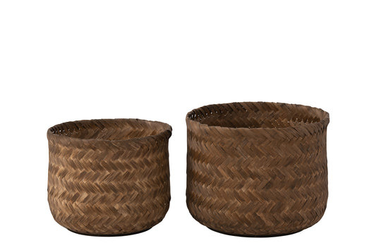 Panier brun - BAMBOU