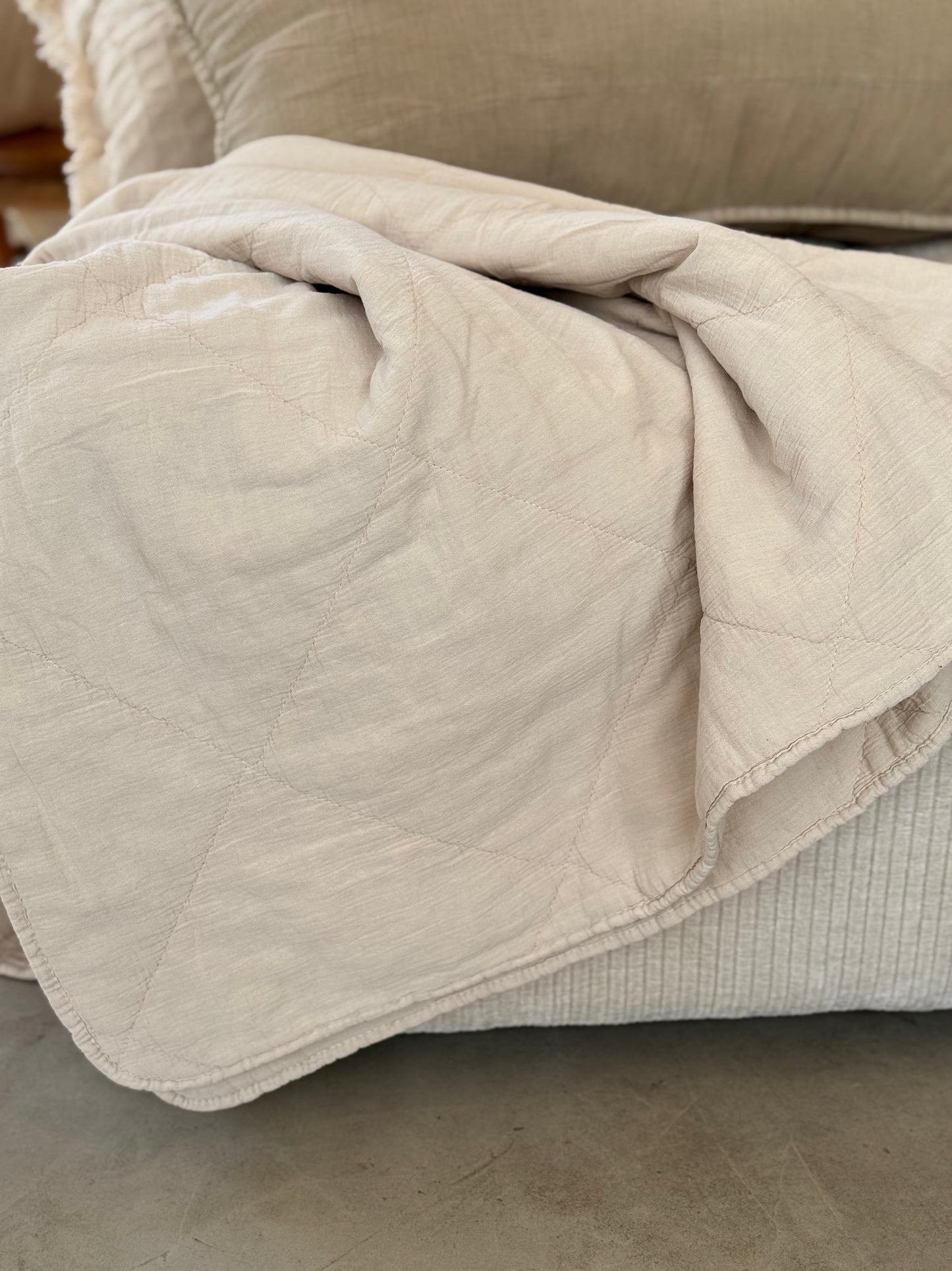 Plaid 120x180 cm beige, PAULO