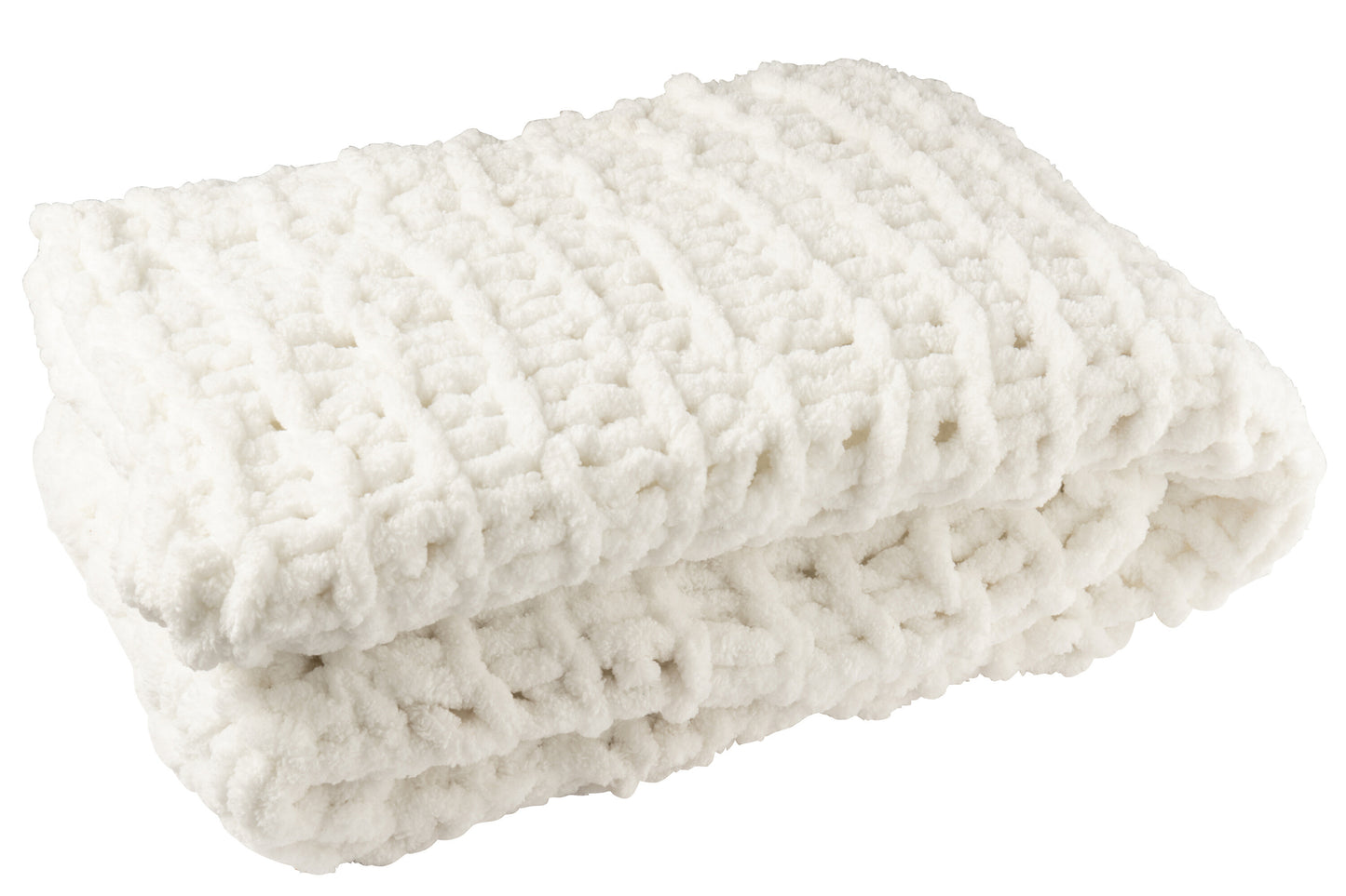 Plaid blanc - TRICOT