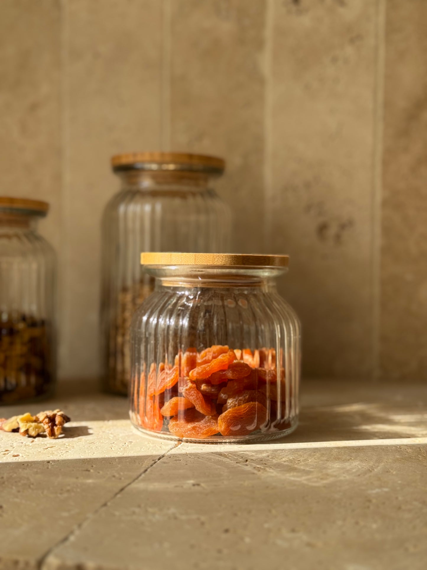 Pot rangement, VERRE STRIÉ