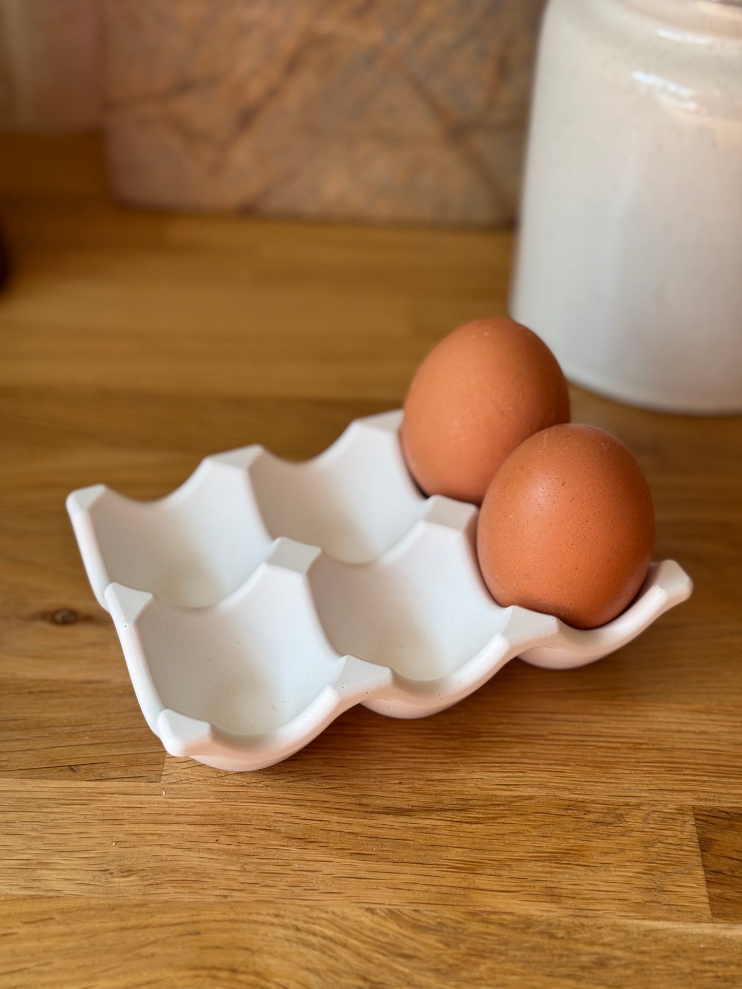 Range-oeufs blanc
