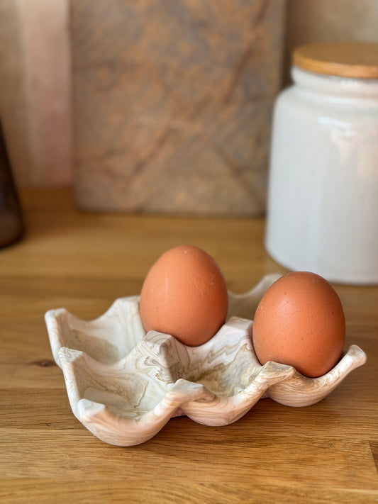 Range-oeufs marbré beige