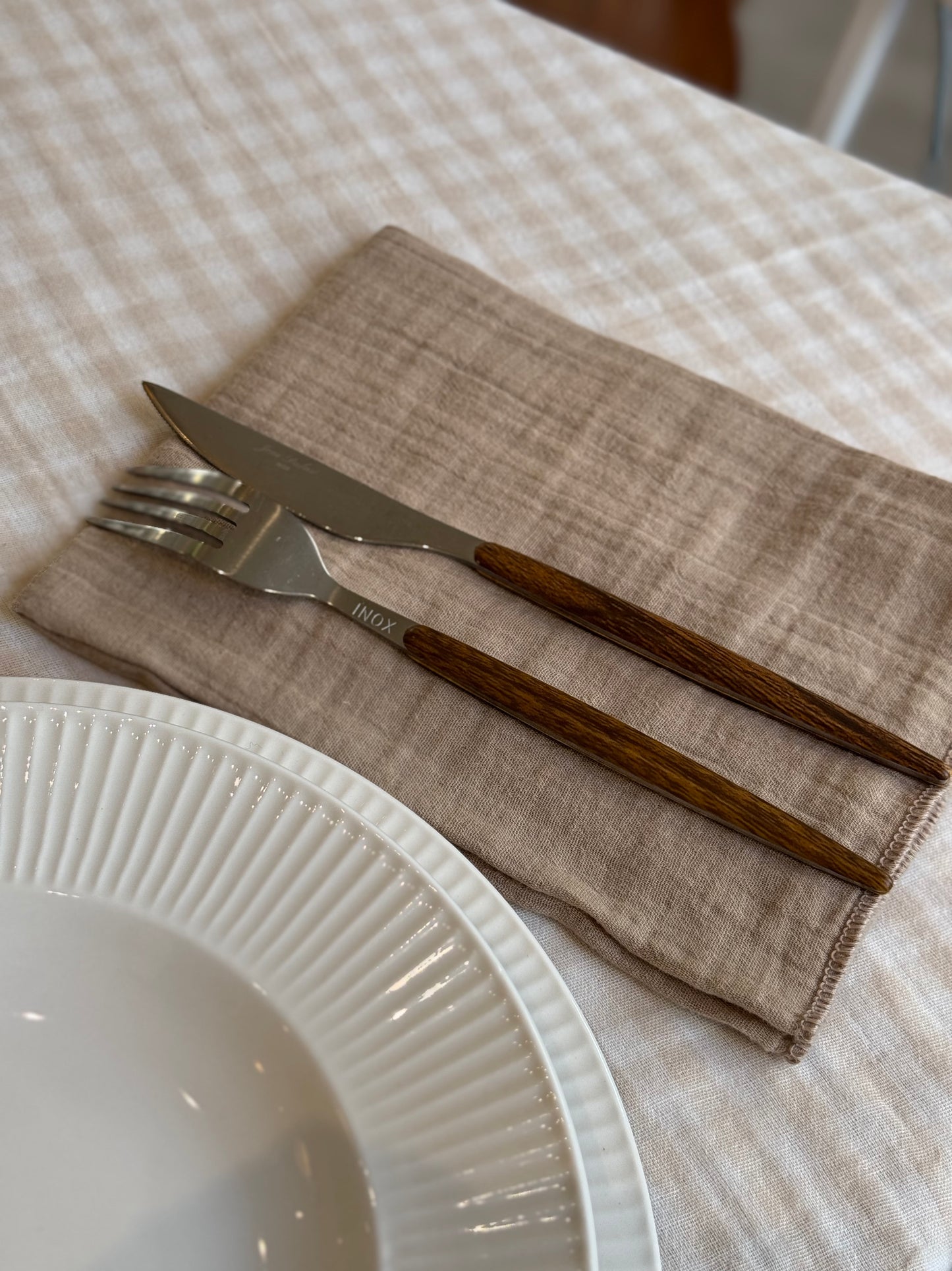 Serviette de table, GAZE DE COTON lot de 3