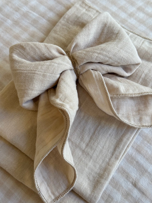 Serviette de table, GAZE DE COTON lot de 3