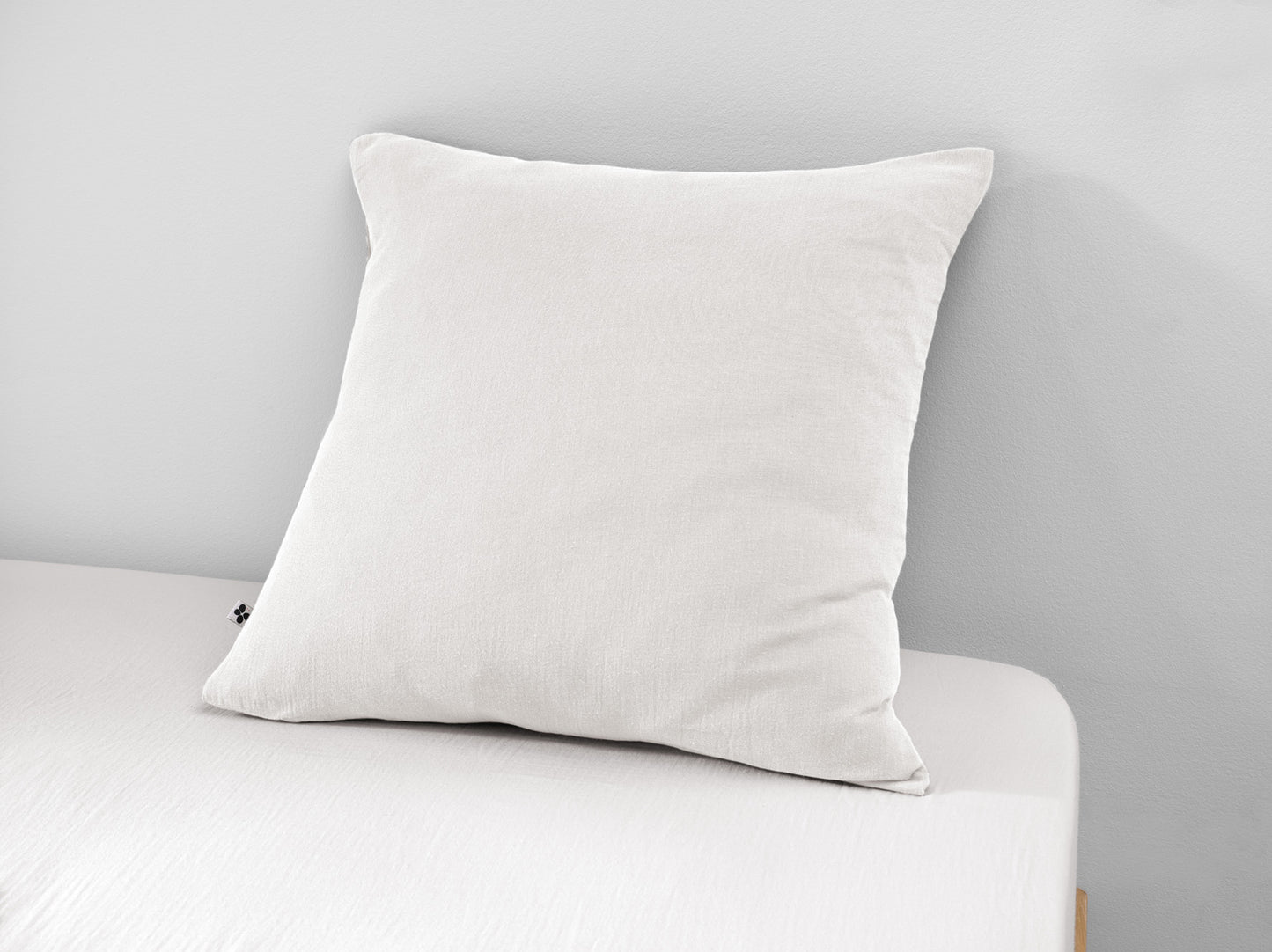 Taie d'oreiller unie blanc, GAZE DE COTON