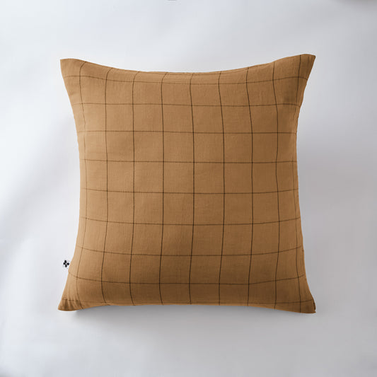 Taie d'oreiller match camel, GAZE DE COTON