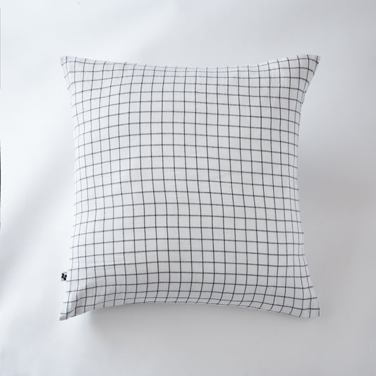 Taie d'oreiller blanc mix, GAZE DE COTON