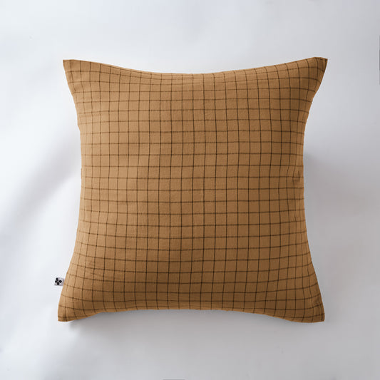 Taie d'oreiller camel mix, GAZE DE COTON