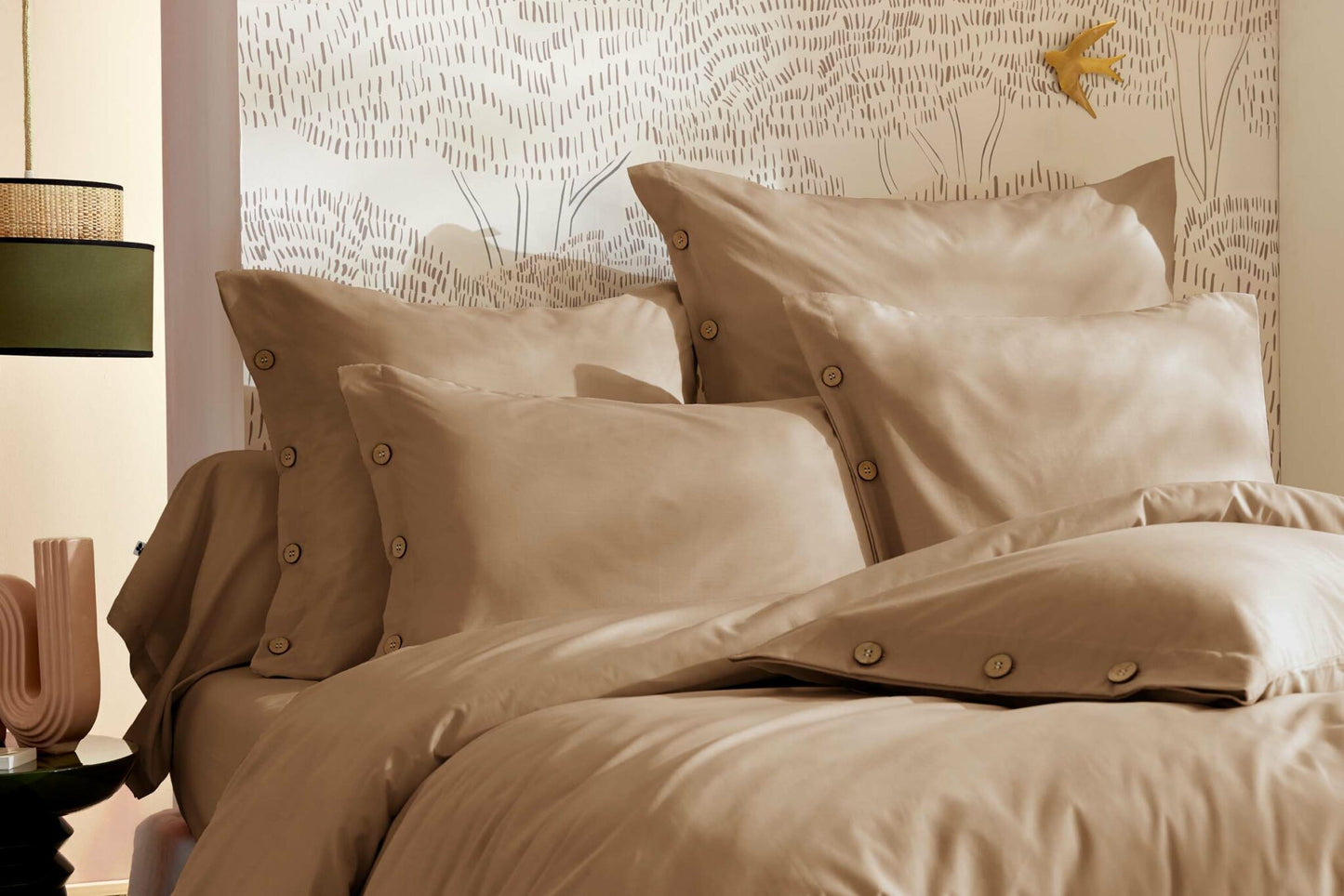 Taie d'oreiller PERCALE - FICELLE