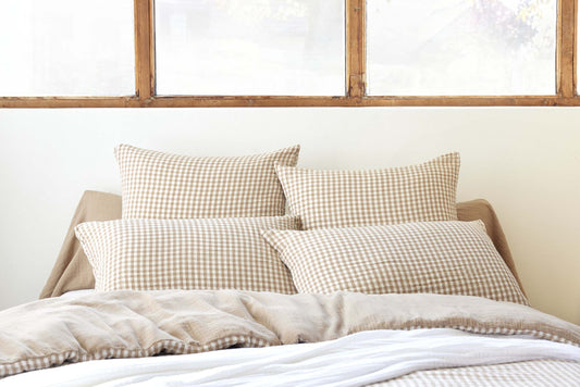 Taie d'oreiller vichy - FICELLE