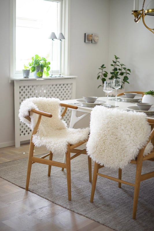 Tapis blanc - WOOLY