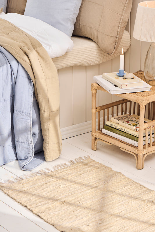 Tapis runner en coton, NATUREL