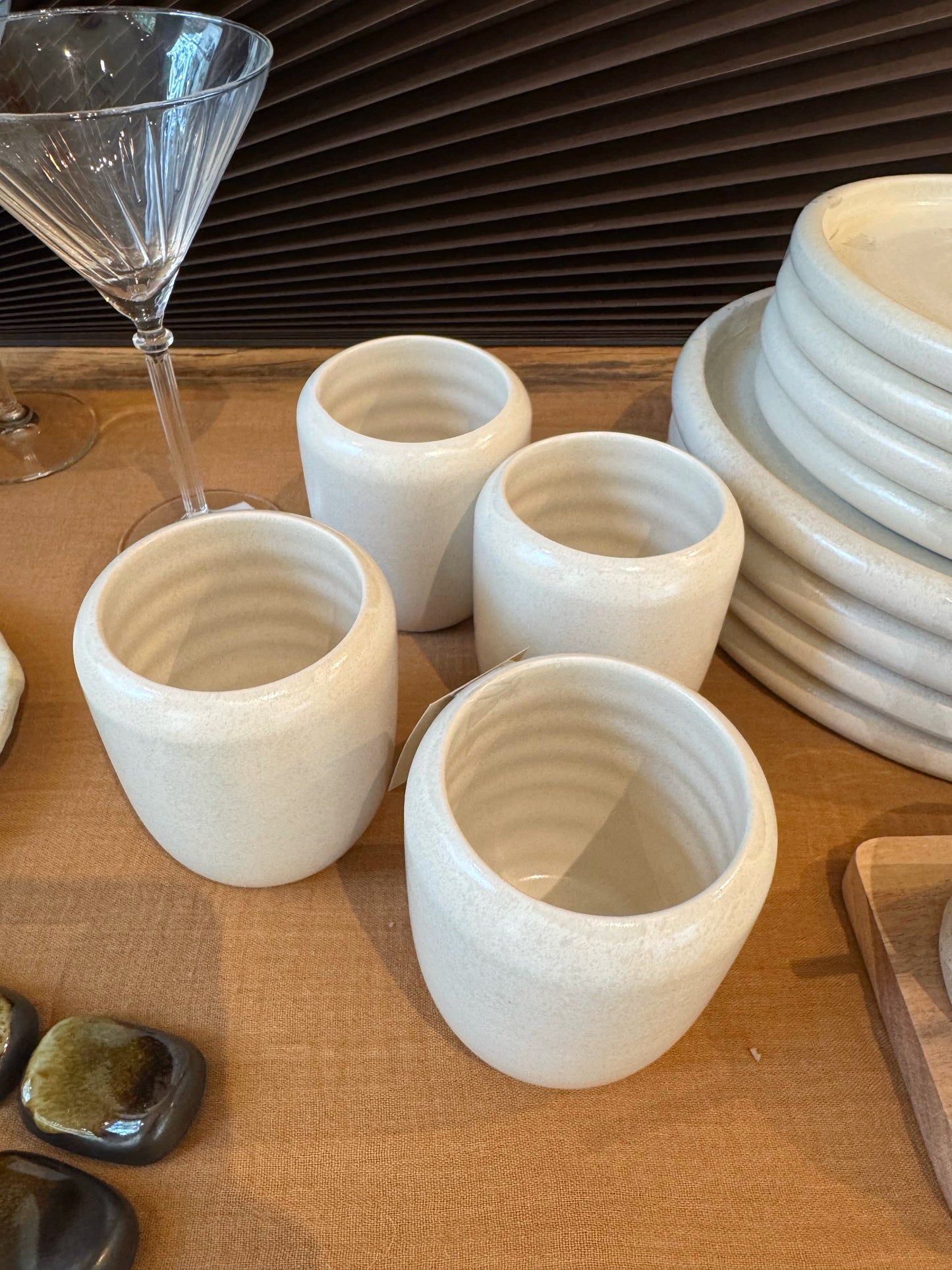 Tasse beige, par 4 ROMI