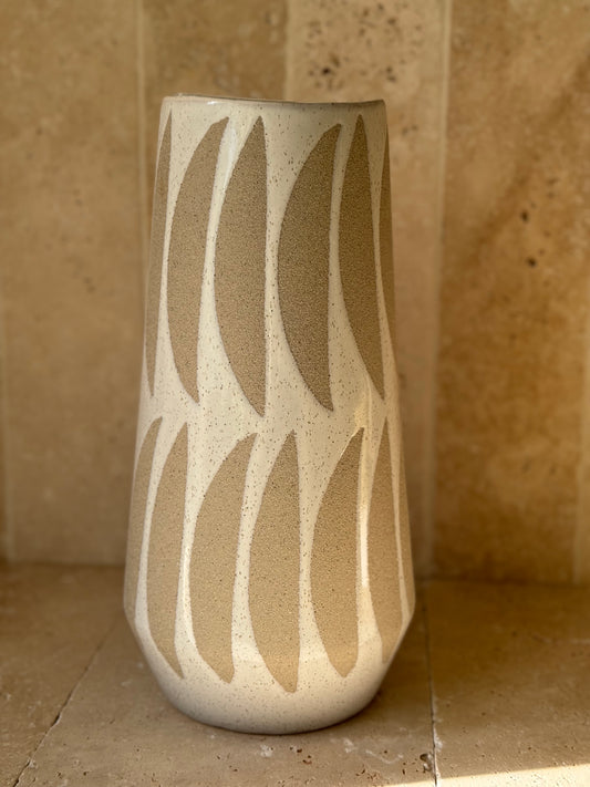 Vase beige, TIRI