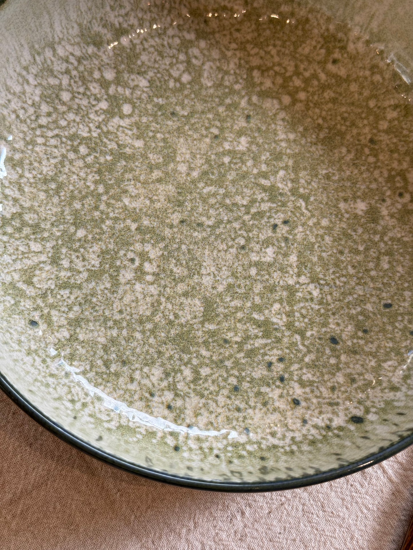 Assiette creuse grès, GRAVEL vendues par 2