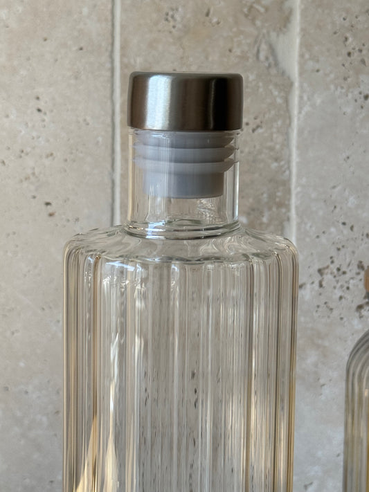 Bouteille en verre 1L, RAYURES
