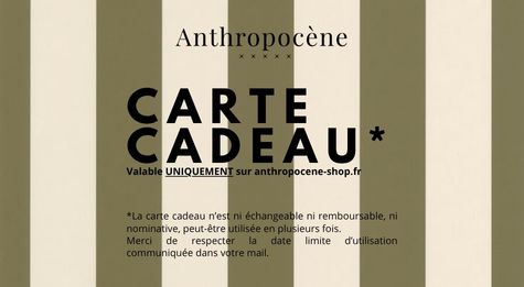 Carte cadeau Anthropocène