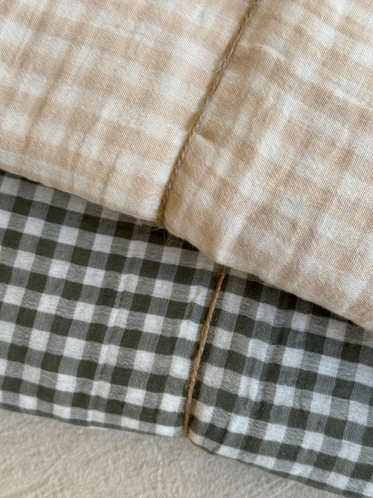 Nappe 150x250 cm gaze de coton, VICHY