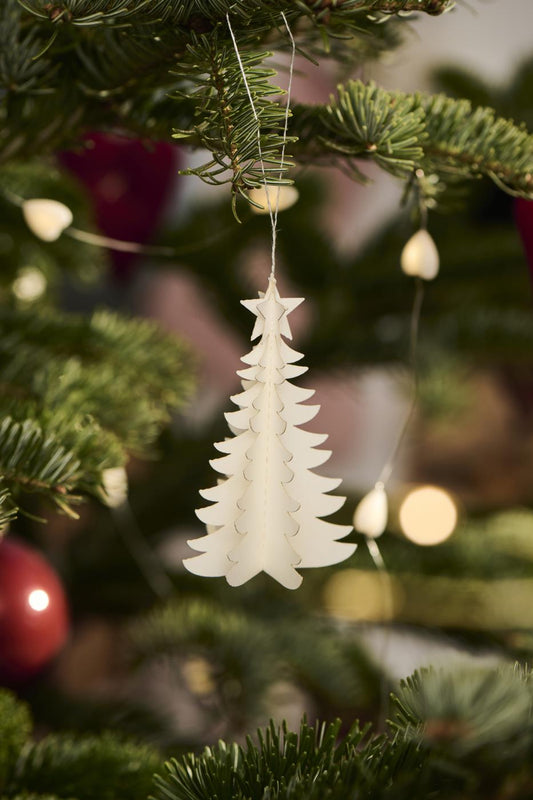 Sapin en papier à suspendre x4