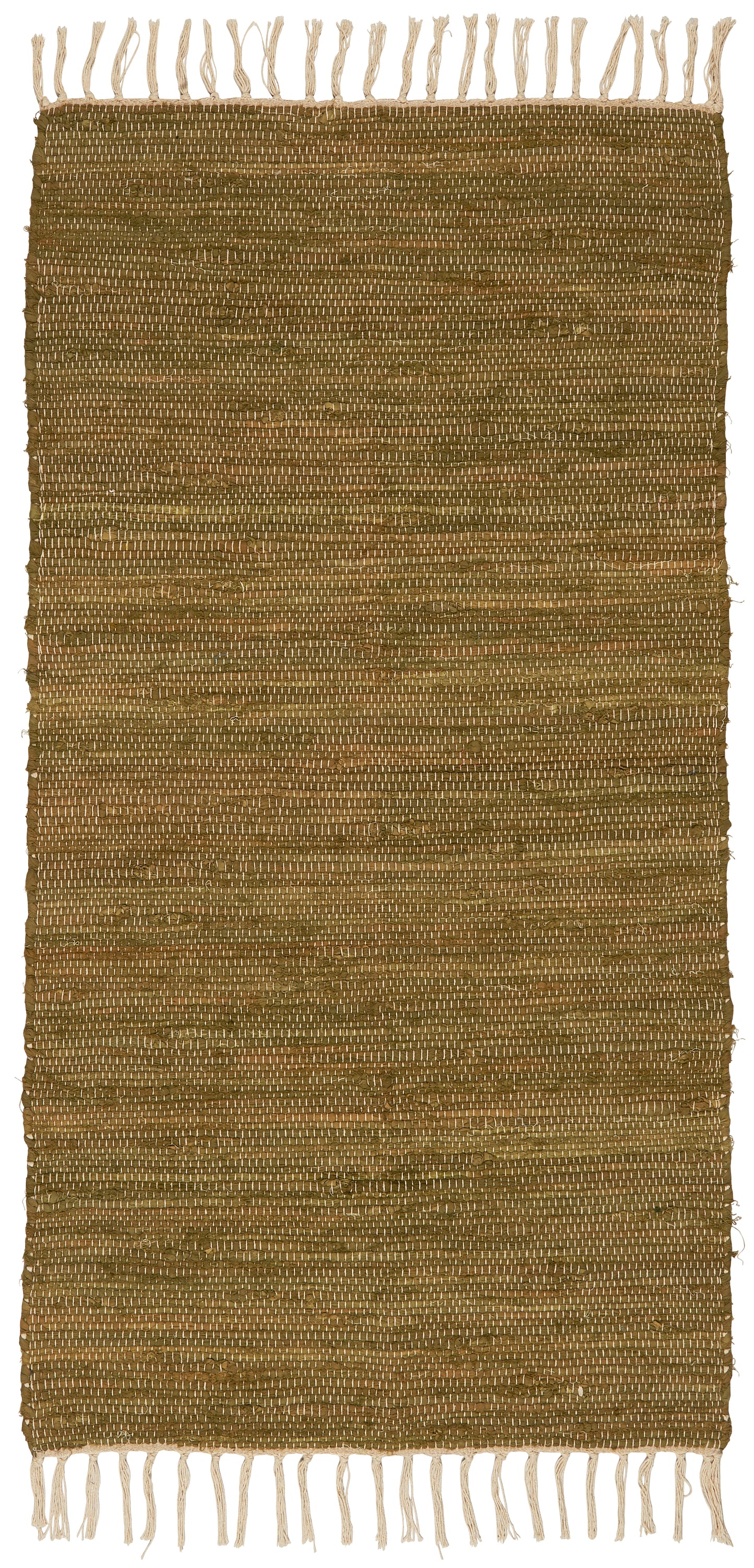 Tapis runner en coton, VERT